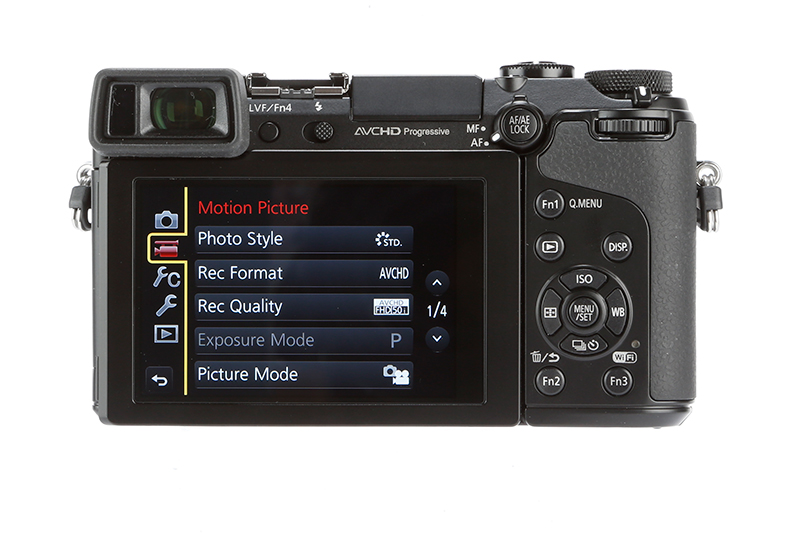 Panasonic Lumix GX7 Review - rear view