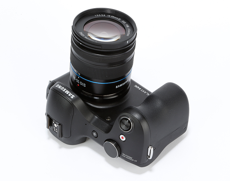 Samsung Galaxy NX Review - back angled