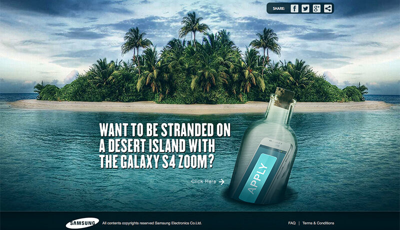 Would you live on a desert island for a Samsung Galaxy NX?
