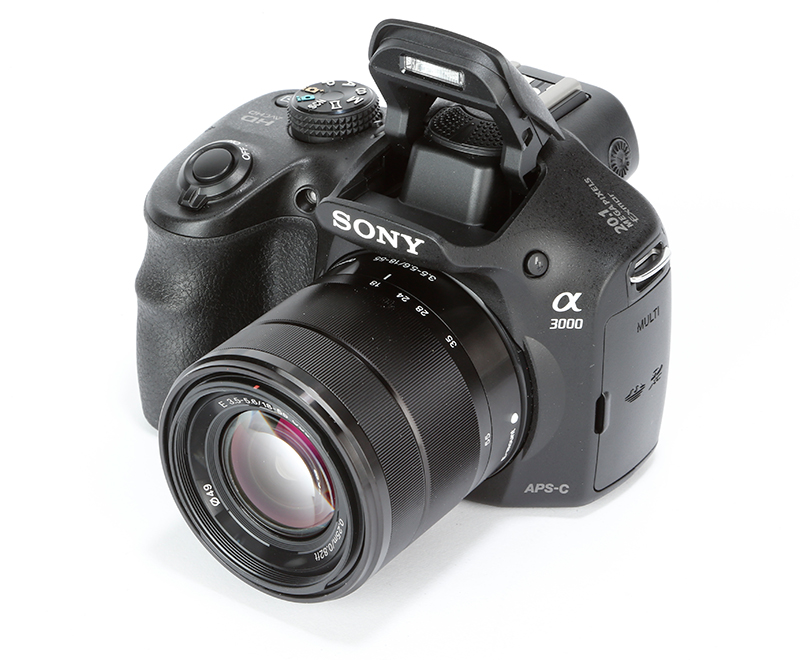 Sony A3000 front angled
