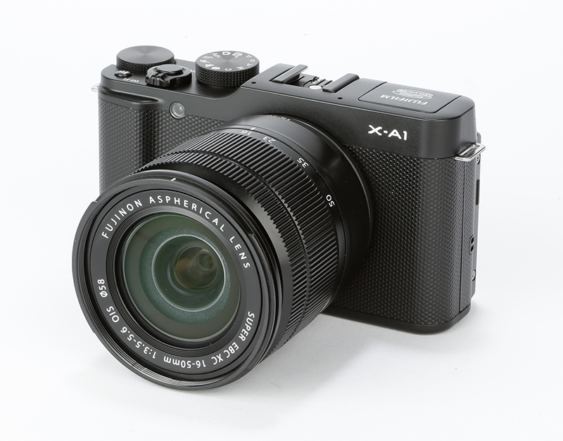 Fujifilm X-A1 Review – angled front view