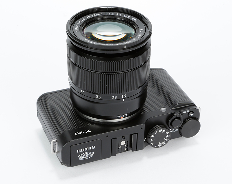 Fujifilm X-A1 Review – top angled