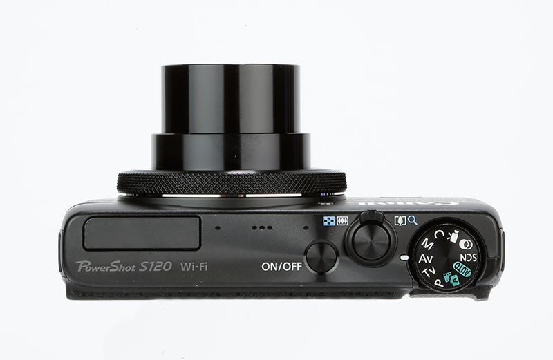 Canon PowerShot S120 Review – top down