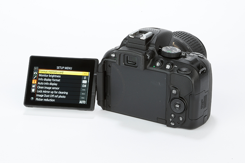 Nikon D5300 Review - rear screen angled