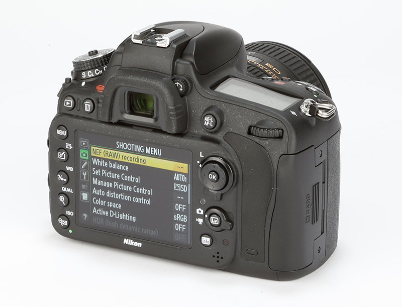 Nikon D610 Review – rear angled