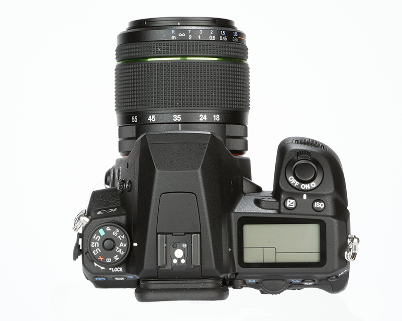 Pentax K-3 Review – top down view