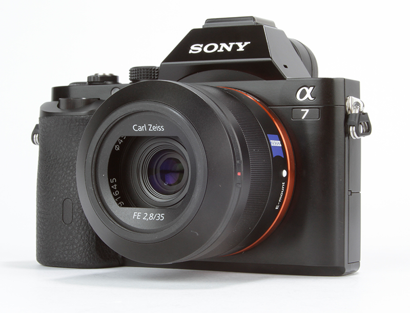 Sony Alpha 7 (A7) Review -  angled
