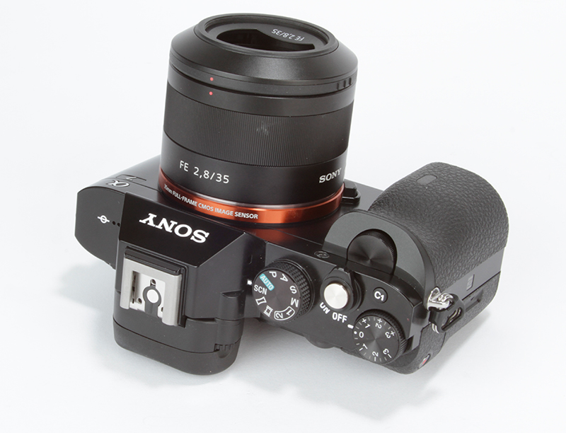 Sony Alpha 7 (A7) Review - top view angled
