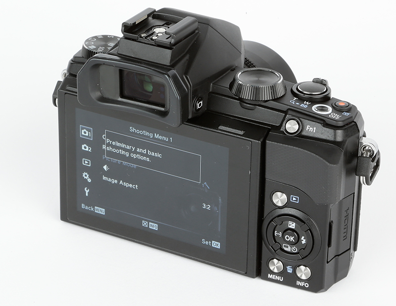 Olympus Stylus 1 Review - rear angle view