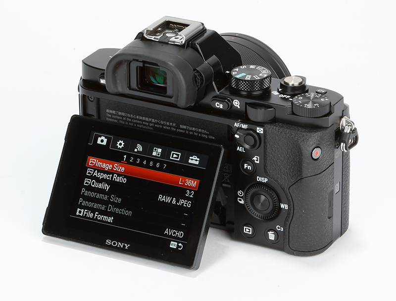 Sony A7R rear angled