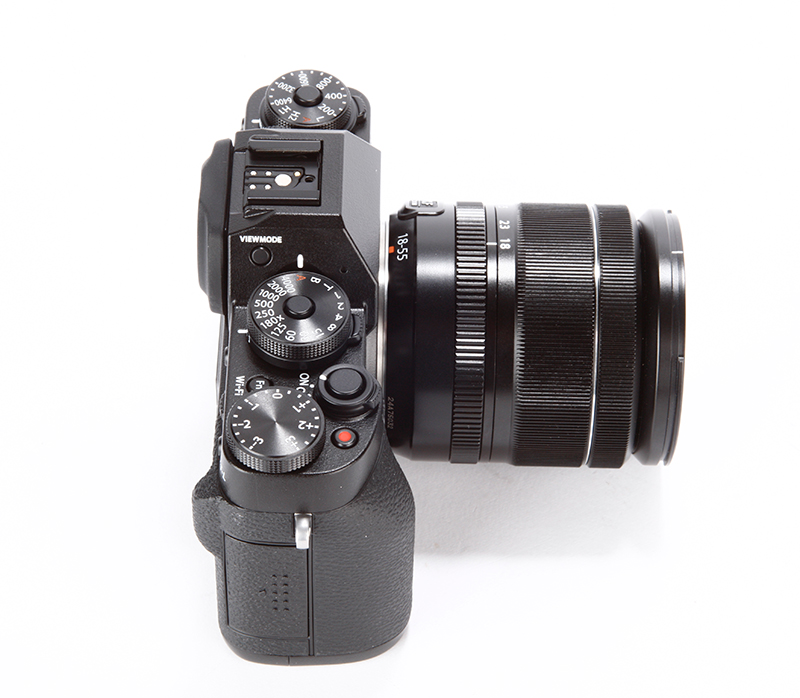 Fujifilm X-T1 Review – top plate side view