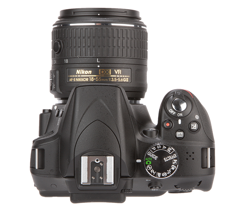 Nikon D3300 Review - top down