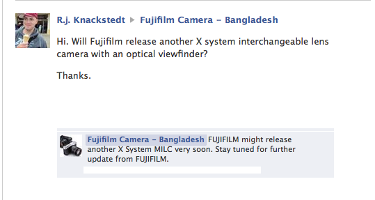 Fujifilm Bangladesh hints that we may see a new X-series camera 'very soon'