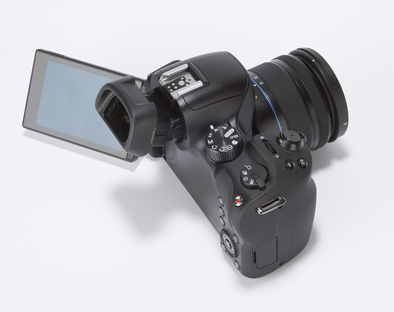 Samsung NX30 Review - top down angled