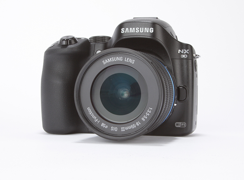 Samsung NX30 Review - angled