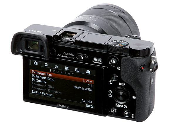 Sony Alpha 6000 Review - rear angled