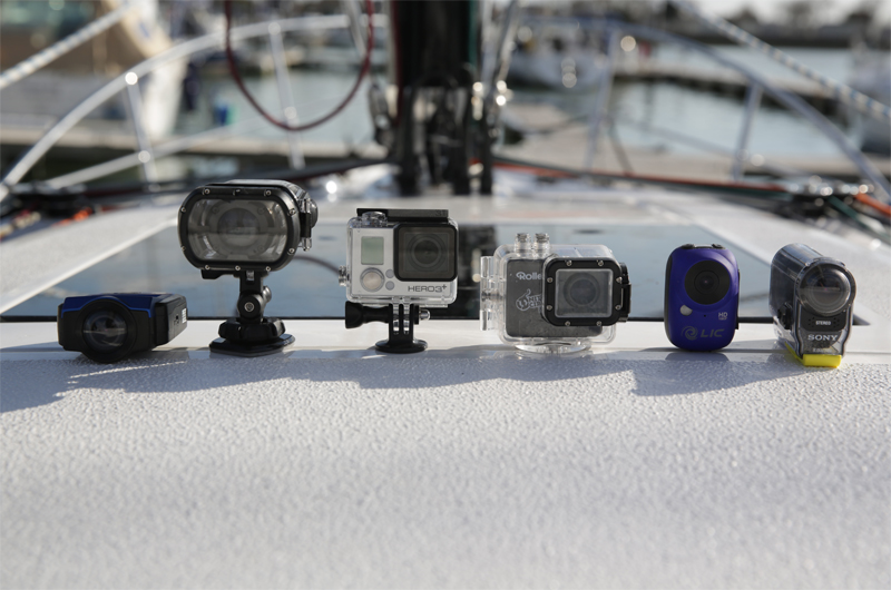 Action camera group shot