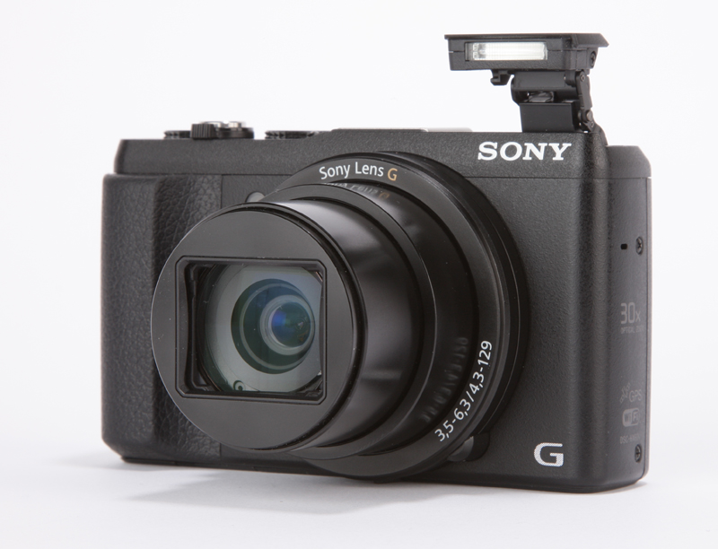 Sony HX60V Review - front angled