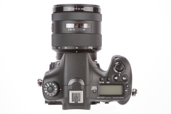 Sony Alpha A77 Mark II Review - top down