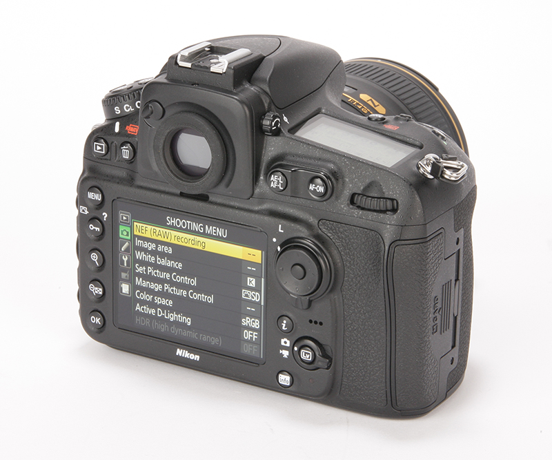 Nikon D810 Review - rear view