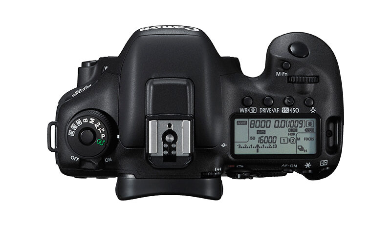 Canon EOS 7D Mark II top