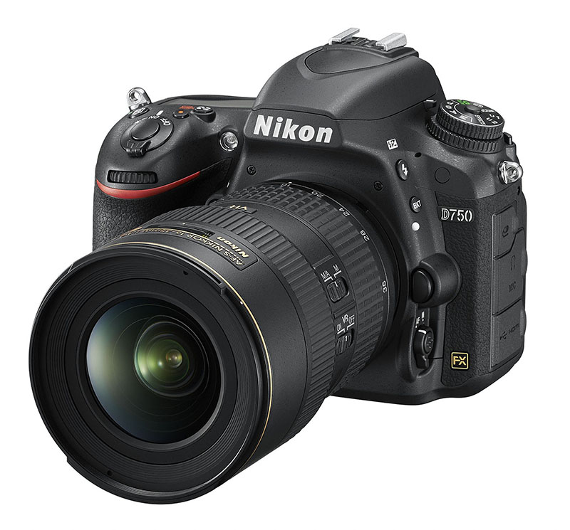 Nikon D750 front angled