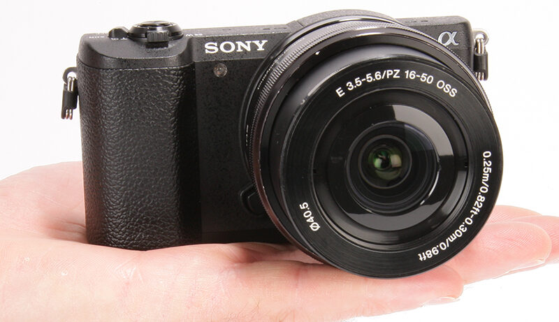 Sony Alpha 5100 product shot - in hand