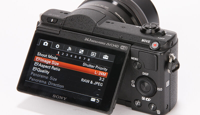 Sony Alpha 5100 product shot, back