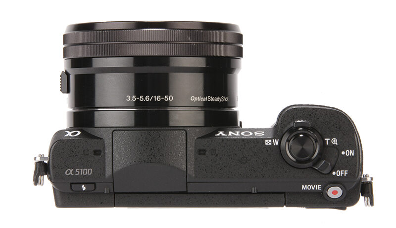 Sony Alpha 5100 product shot, top