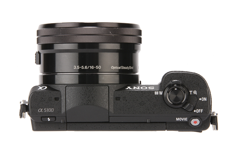 Sony Alpha 5100 product shot, top