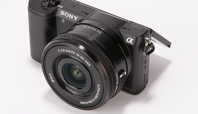 Sony Alpha 5100 product shot, top