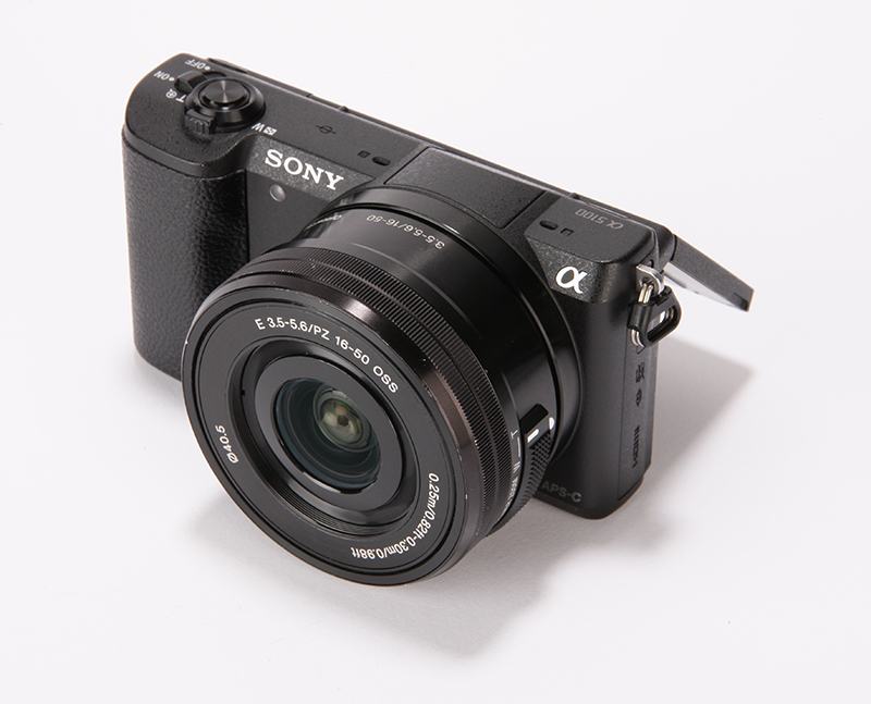 Sony Alpha 5100 product shot, top