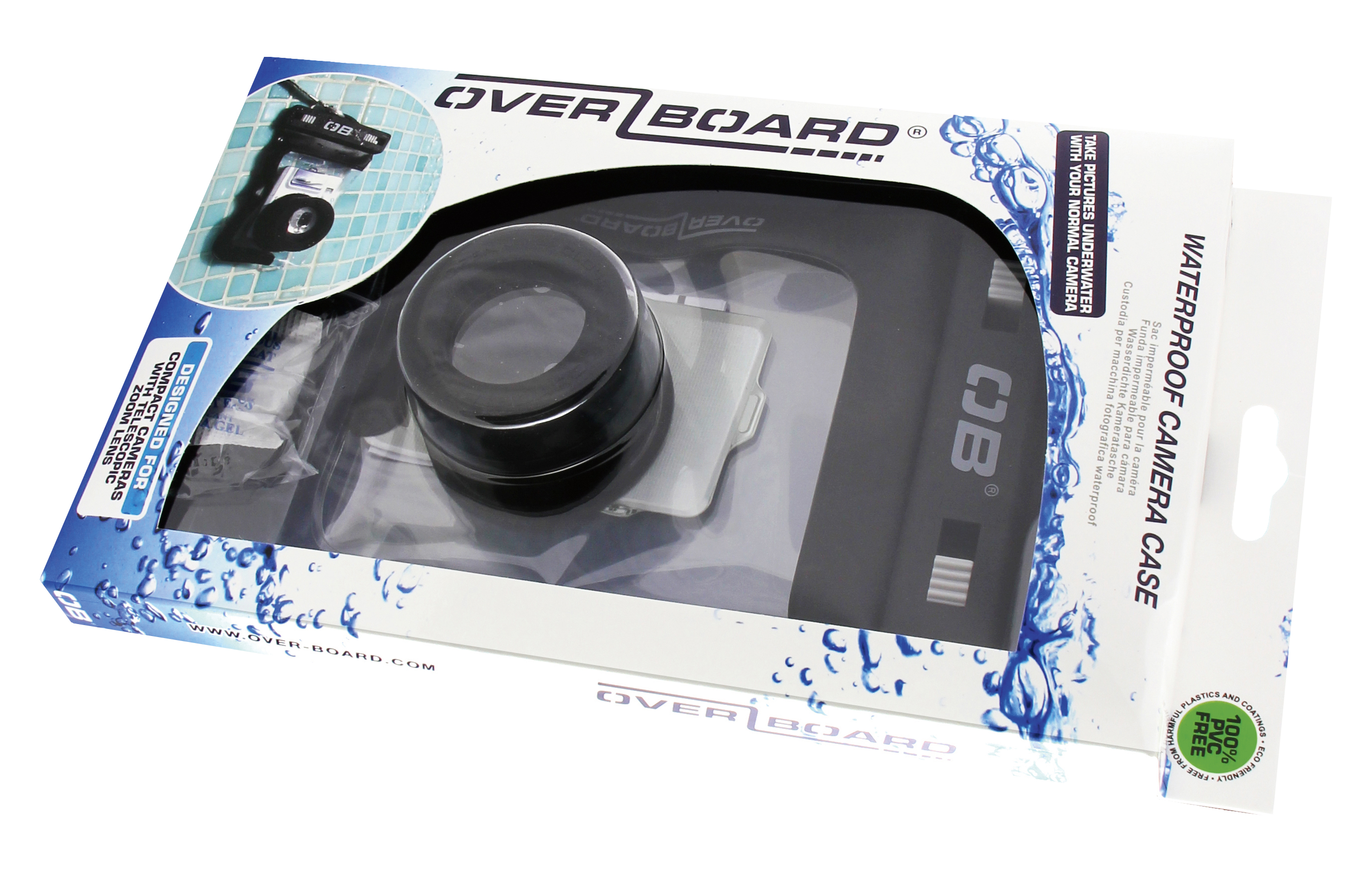 Overboard waterproof camera and lens case