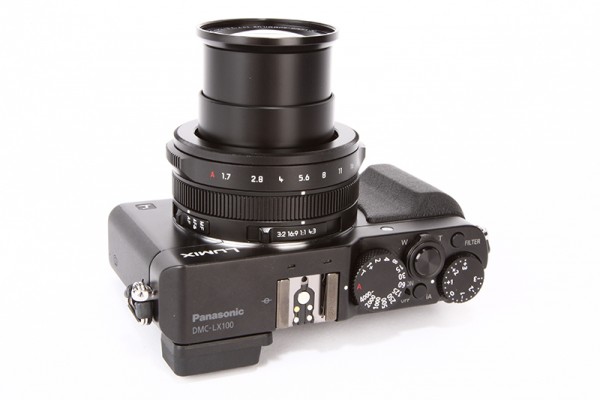 Panasonic Lumix LX100 Review - top panel upwards
