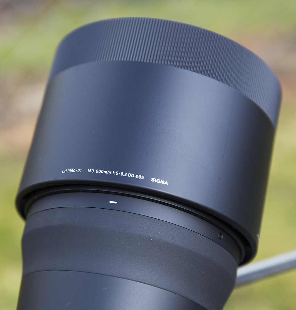 Sigma 150-600mm f5-6.3 DG OS HSM C lens hood