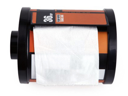 HDE Novelty Camera Film Roll Canister Toilet Paper Dispenser
