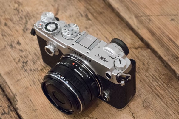 The pretty, retro-styled PEN F will be available in silver, or all-black