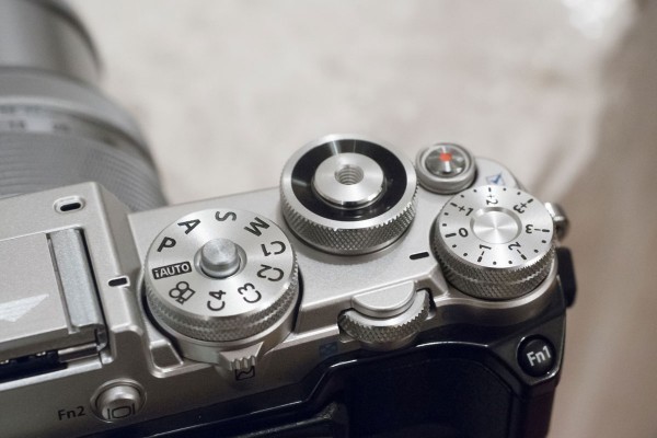 The PEN-F is Olympus's first Micro Four Thirds model with an exposure compensation dial