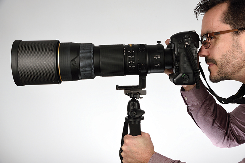 Press shutter release halfway-down