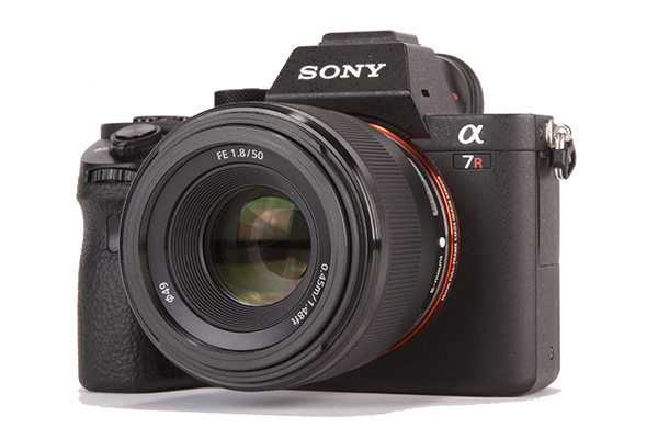 The FE 50mm f/1.8, paired with a Sony A7R