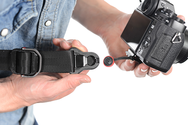 The links slide into the end of the strap