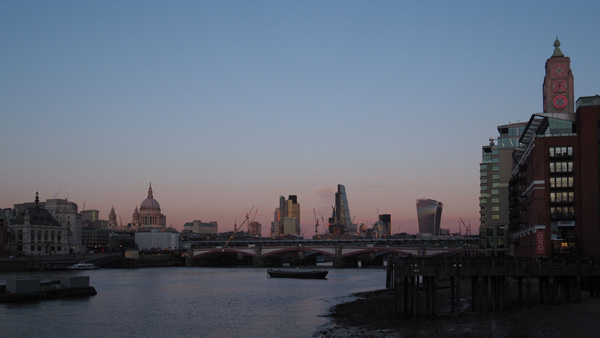 With the EVF providing an accurate preview of the image, I applied -0.3EV compensation to this twilight shot