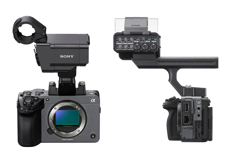 Sony FX5 top handle XLR adapter