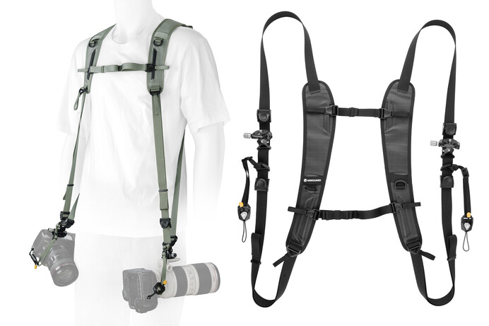 Vanguard joins camera harness market with single/twin camera Pro Strap system