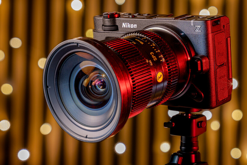 The Cooke SP3 18mm T2.4 mounted on the Nikon ZR cinema camera