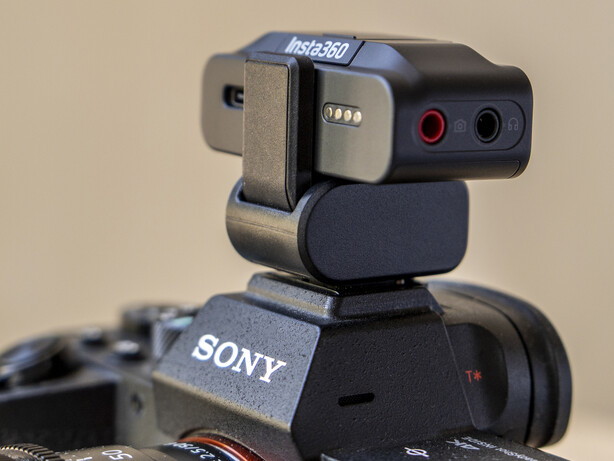 Sony multi interface adapter for Mic Pro cuts cables and audio interference says Insta360