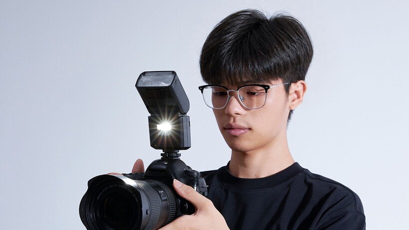 Godox TT350II with hybrid hotshoe connection means one flash works across multiple brands
