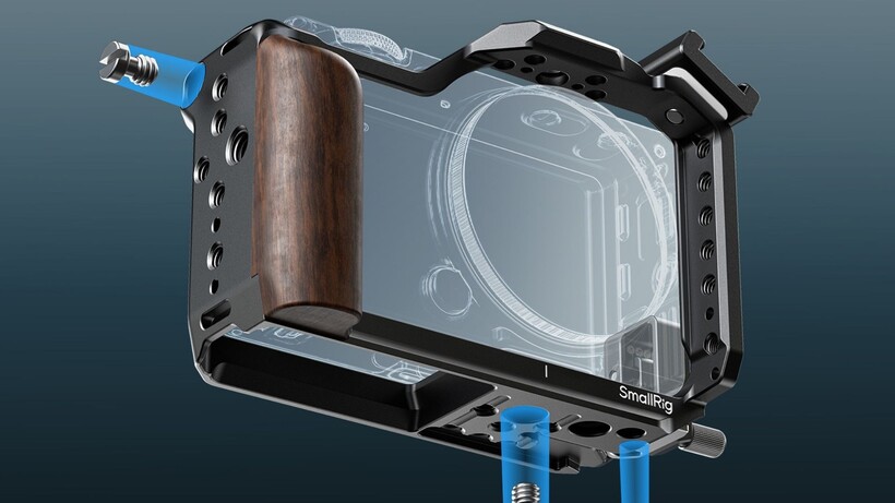 SmallRig launches wooden-grip cage and mounting plate for Sigma FP2
